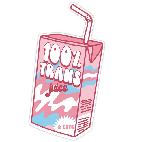 Trans Juice Juice Box Die Cut Sticker