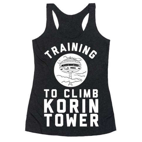 Training To Climb Korin Tower Racerback Tank Top