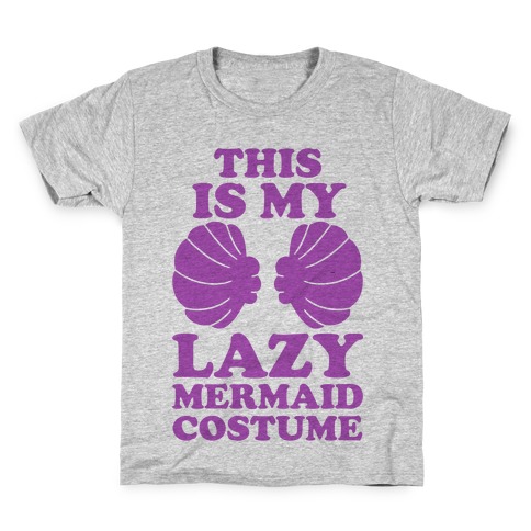 This Is My Lazy Mermaid Costume Kids T-Shirt