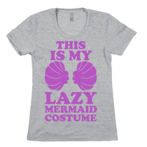 This Is My Lazy Mermaid Costume Womens T-Shirt