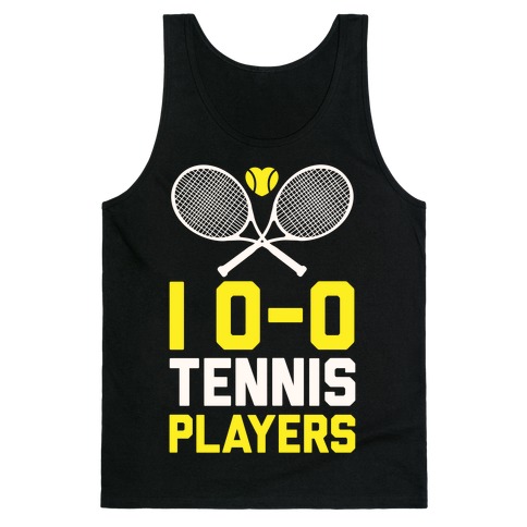 I Love Tennis Players Tank Top