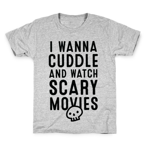 Cuddle and Watch Scary Movies Kids T-Shirt
