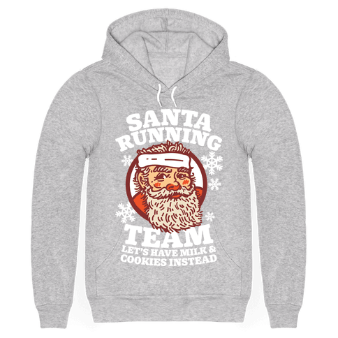 Santa Running Team - Hooded Sweatshirt - HUMAN