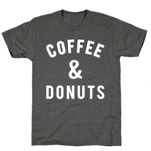 dogs fitness coffee donuts shirt