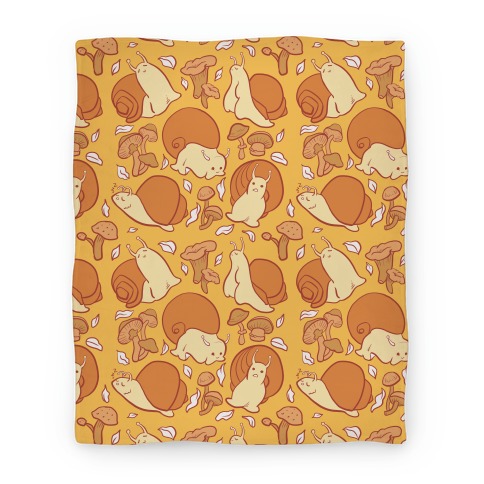 Snails & Shrooms Blanket