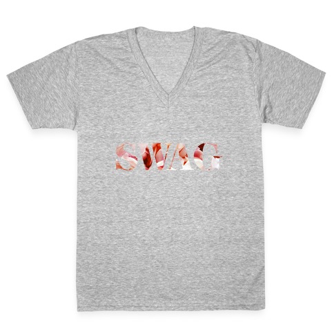 Swag Flowers V-Neck Tee Shirt