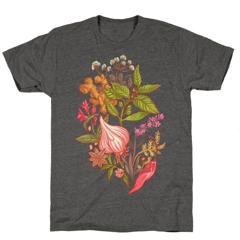 Chef's Botanical Herbs and Spices T-Shirt
