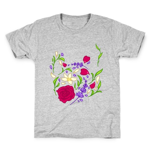 Floral Teapot Kids T-Shirt