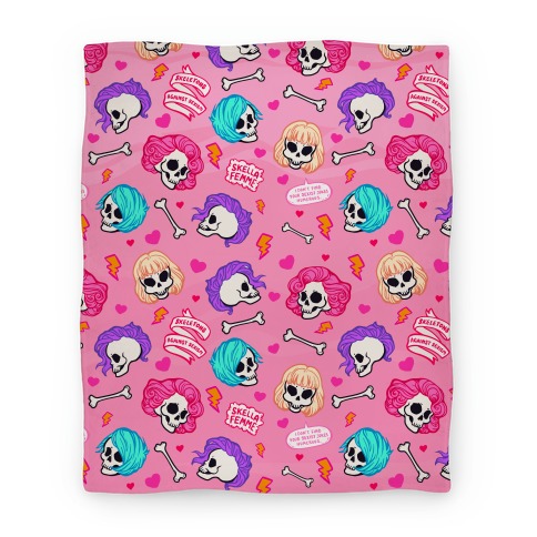 Spooky Scary Feminists Blanket