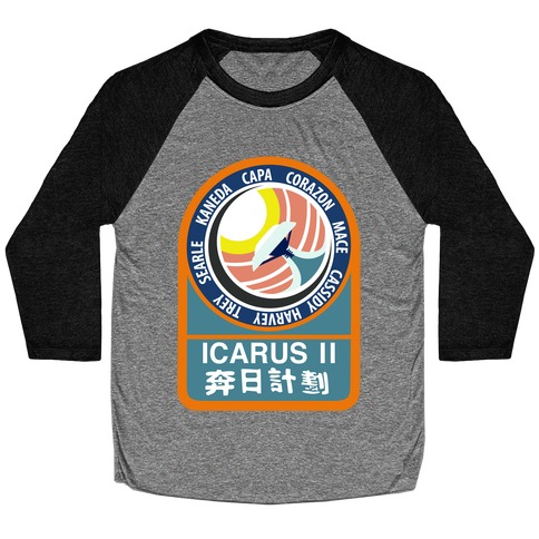 Icarus 2 Misson Patch Baseball Tee