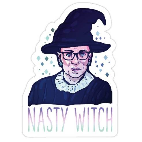 RBG Nasty Witch Die Cut Sticker
