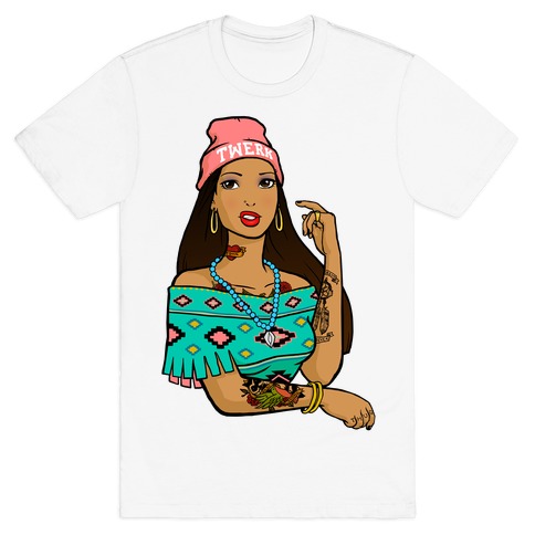 Hipster Pocahontas T-Shirt