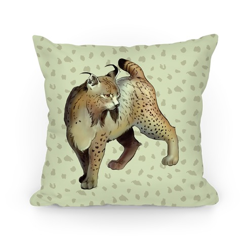 Wild Cat Lynx Pillow