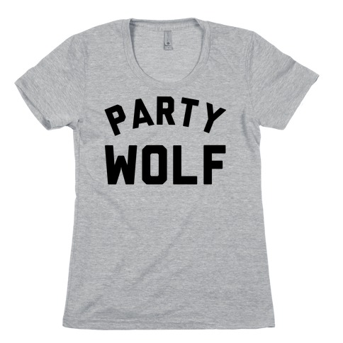 Party Wolf Womens T-Shirt