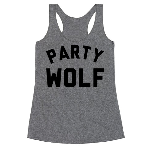 Party Wolf Racerback Tank Top