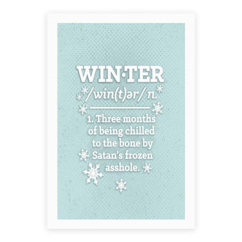 Winter Definition Poster
