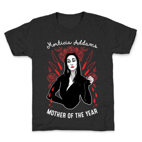 Morticia Addams Mother of the Year Kids T-Shirt