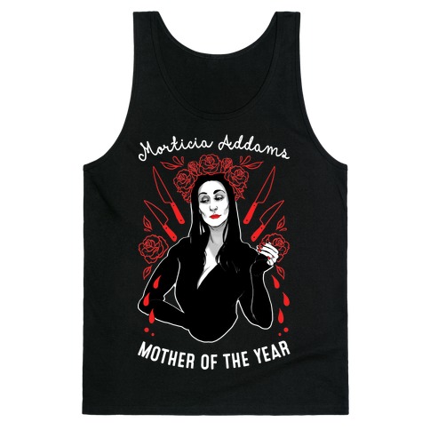 Morticia Addams Mother of the Year Tank Top