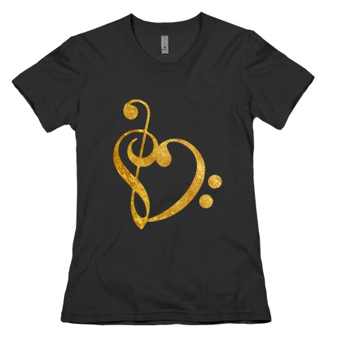Musical Heart Womens T-Shirt