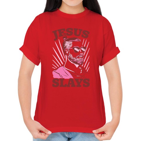 Jesus Slays T-Shirts | LookHUMAN