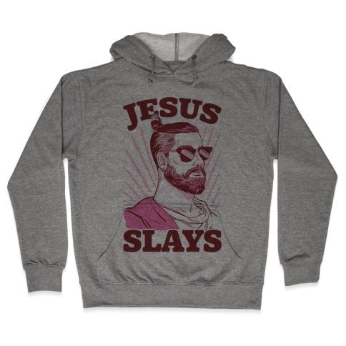Jesus Slays Hooded Sweatshirt