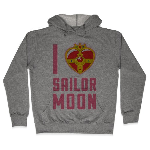 I Heart Sailor Moon Hooded Sweatshirt