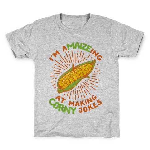 A-maize-ing Corny Jokes Kids T-Shirt