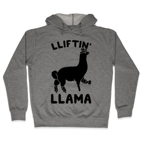 Lifting Llama Hooded Sweatshirt