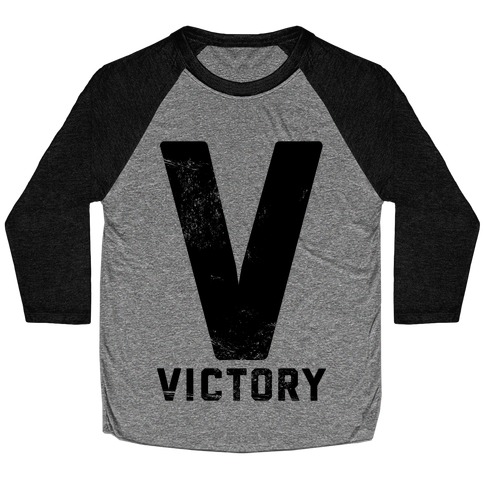 V For Victory Baseball Tee