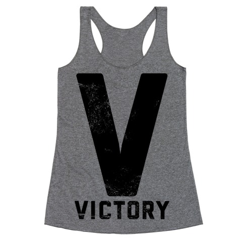 V For Victory Racerback Tank Top