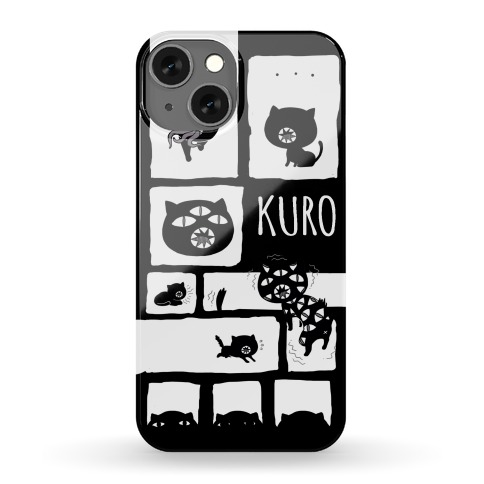 Kuro Cat Pattern Phone Case