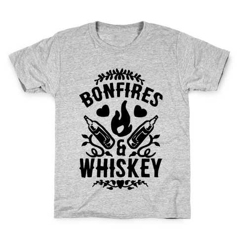 Bonfires & Whiskey Kids T-Shirt