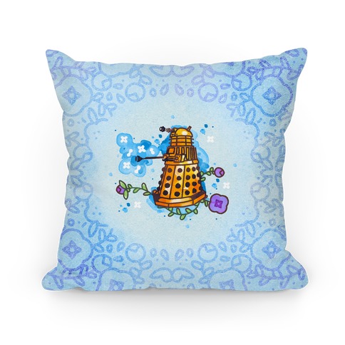 Watercolor Doctor Who Icon (Dalek) pillow Pillow