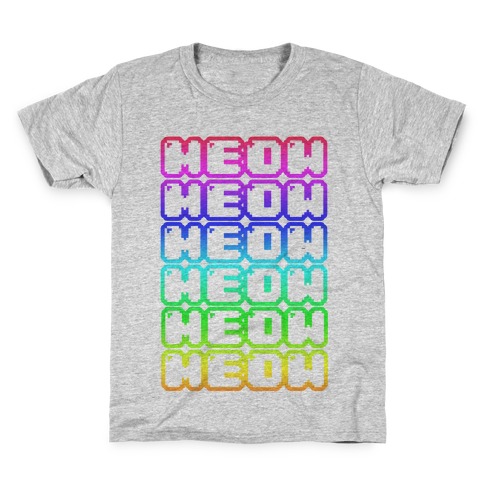 Meow Rainbow Kids T-Shirt