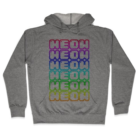Meow Rainbow Hooded Sweatshirt
