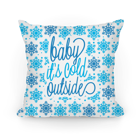 baby it's cold outside cushion