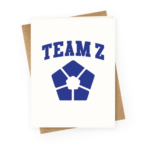 Team Z Greeting Card