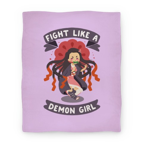 Fight Like a Demon Girl Nezuko Blanket