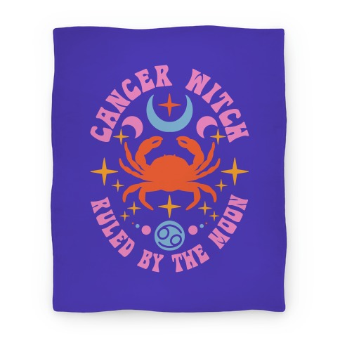 Cancer Witch Ruled By The Moon Blanket