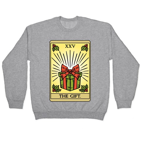 The Gift Tarot Card Holiday Gift Tags Pullover