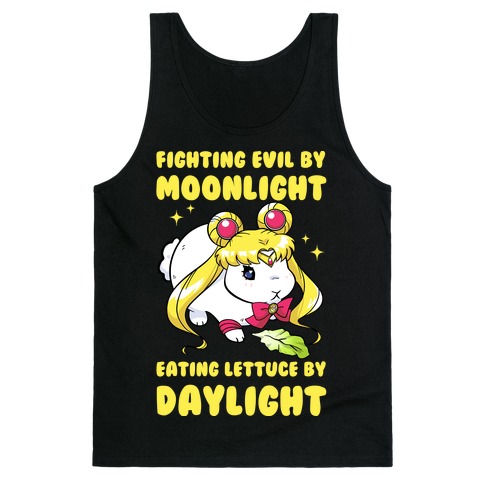 Fighting Evil By Moonlight Eating Lettuce By Daylight Tank Top