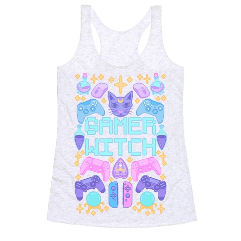 Gamer Witch Racerback Tank Top