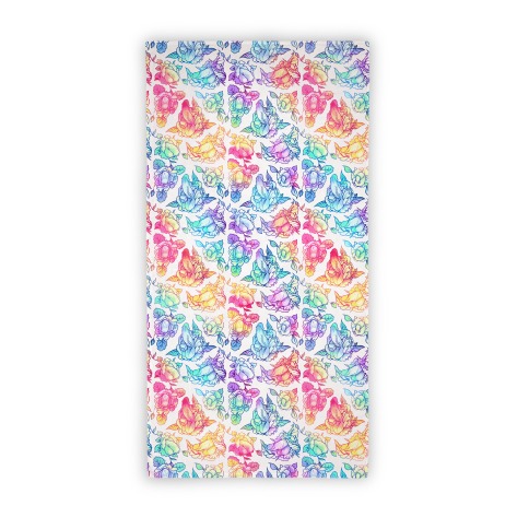 Floral Penis Pattern Rainbow Beach Towel Beach Towel