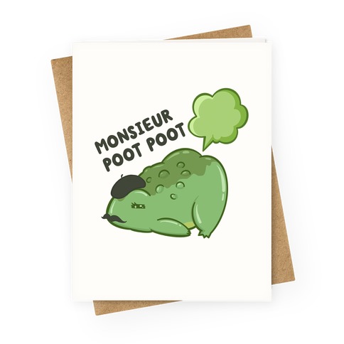 Monsieur Poot Poot Greeting Card