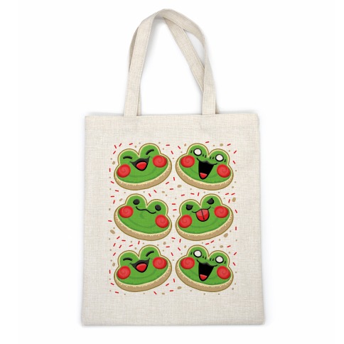 Sugar Cookie Frogs Pattern Casual Tote