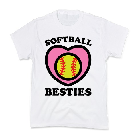 Softball Besties Kids T-Shirt
