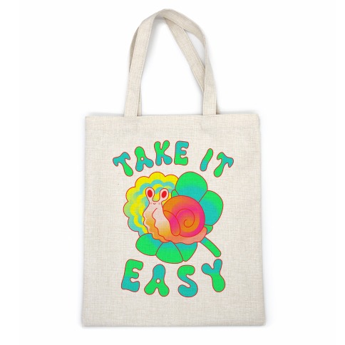 Take It Easy Groovy Snail Casual Tote