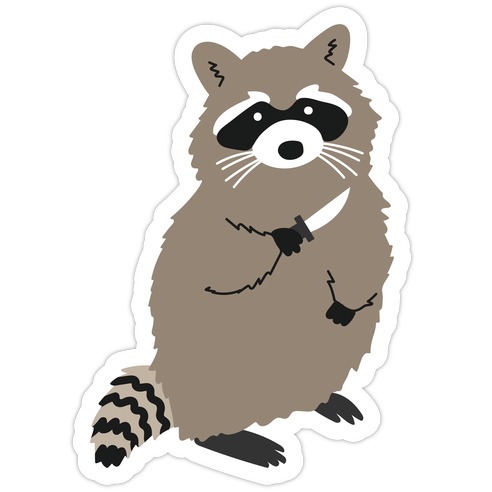 Large Baby Raccoon Sticker
