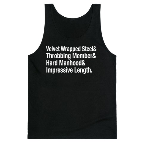 Velvet Wrapped Steel List Tank Top