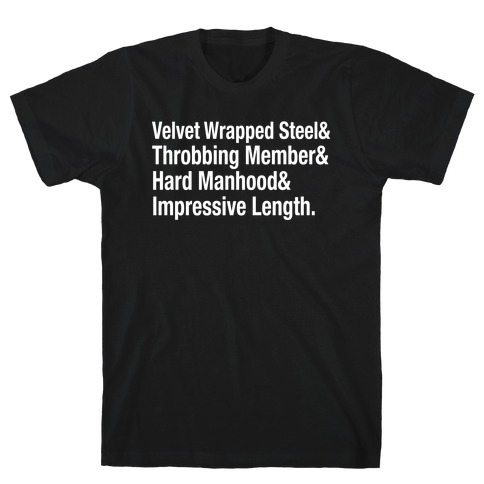 Velvet Wrapped Steel List T-Shirt